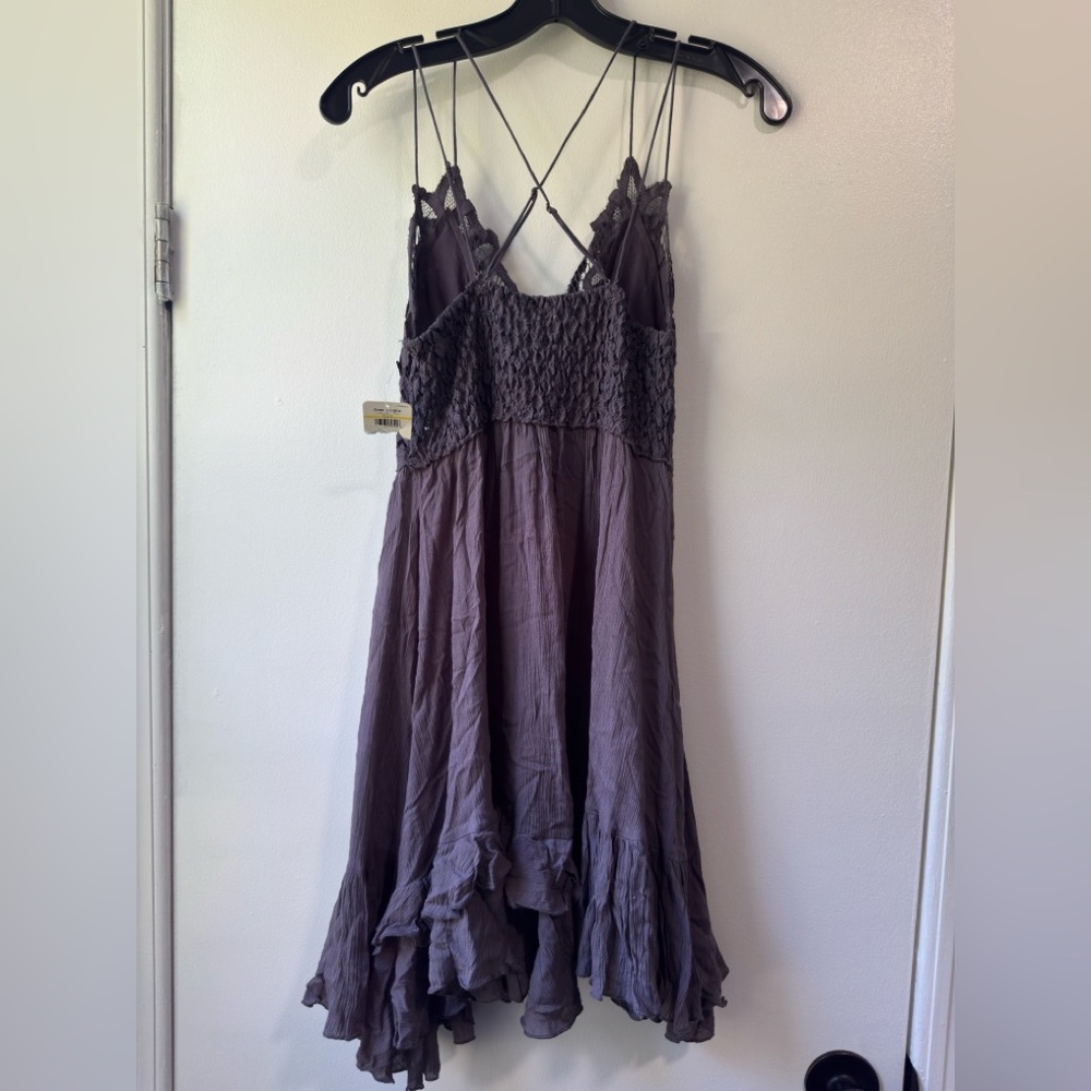Free People Lavender Lace Chemise Dress - Picture 12 of 16